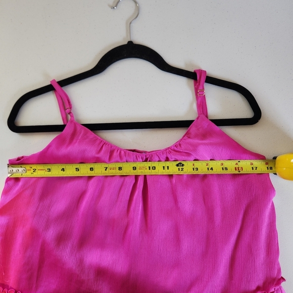 TRINA TURK Havsa Mini Tiered Dress Hot Pink Salamander New NWT Size Small Summer - Picture 8 of 12